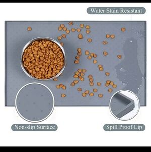 VIVAGLORY NEW Silicone Dog Food Mat 24" × 16"